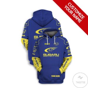 Personalized Subaru World Rally Team 3D Hoodie