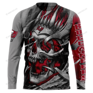 Personalized Tampa Bay Buccaneers Custom Skull Jersey Hoodie