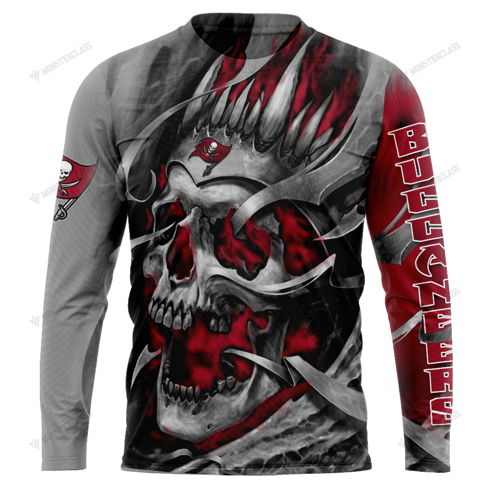 Personalized Tampa Bay Buccaneers Custom Skull Jersey Hoodie Personalized Tampa Bay Buccaneers Custom Skull Jersey Hoodie