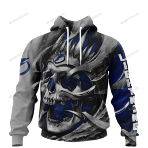 Personalized Tampa Bay Lightning Custom Skull Jersey Hoodie
