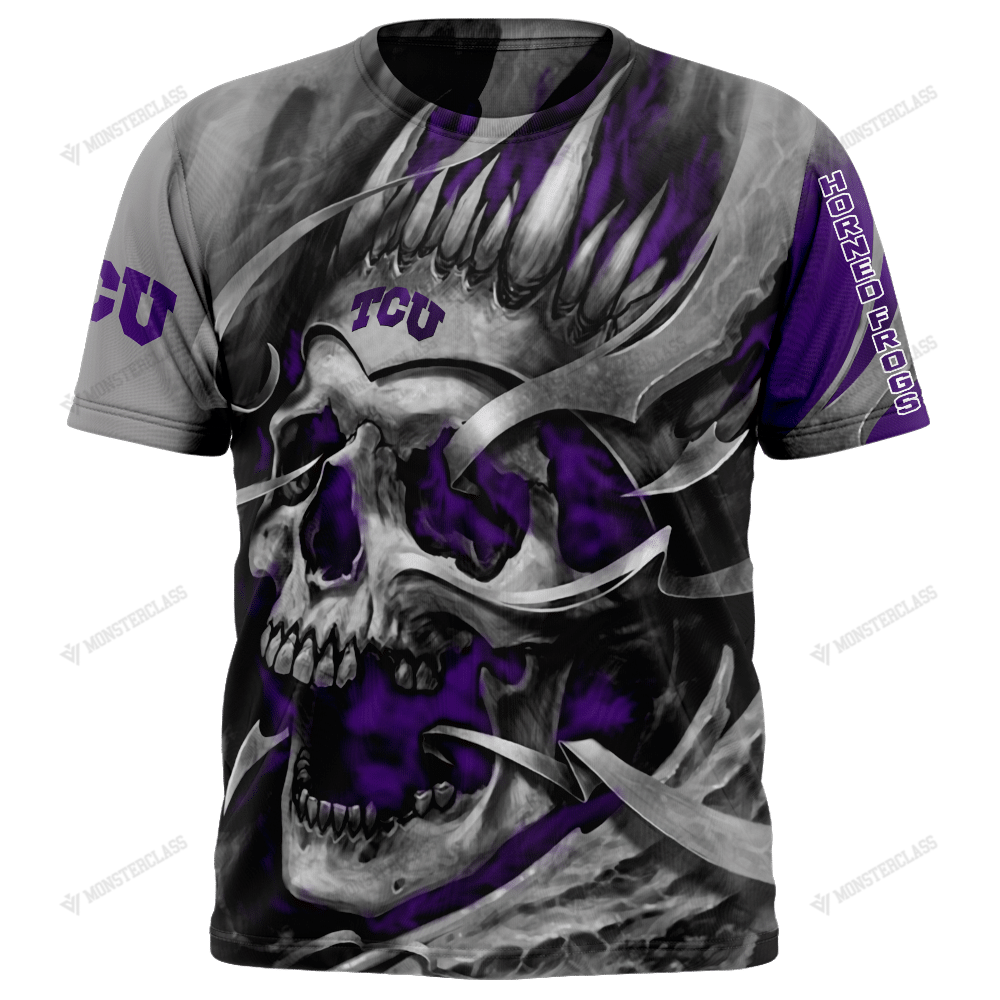 Personalized Tcu Horned Frogs Skull Custom 3D Shirt Personalized Tcu Horned Frogs Skull Custom 3D Shirt