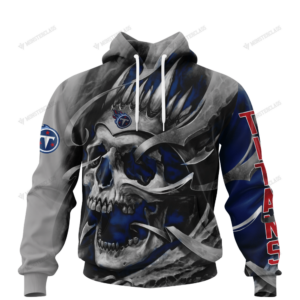 Personalized Tennessee Titans Custom Skull Jersey Hoodie