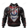 Personalized Texas Rangers Custom 3D Warriors Jerseys Hoodie