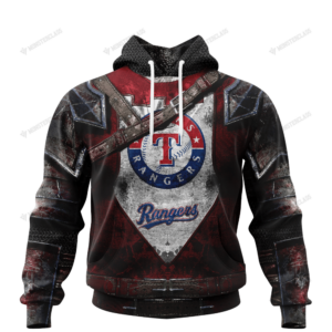 Personalized Texas Rangers Custom 3D Warriors Jerseys Hoodie