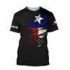 Personalized Thin Blue Line Apparel Texas Law Enforcement 3D All Over Print Hoodie