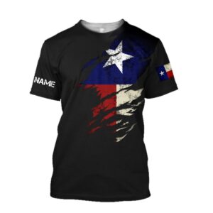 Personalized Thin Blue Line Apparel Texas Law Enforcement 3D All Over Print Hoodie
