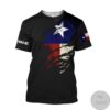 Personalized Thin Blue Line Apparel Texas Law Enforcement 3D All Over Print Hoodie