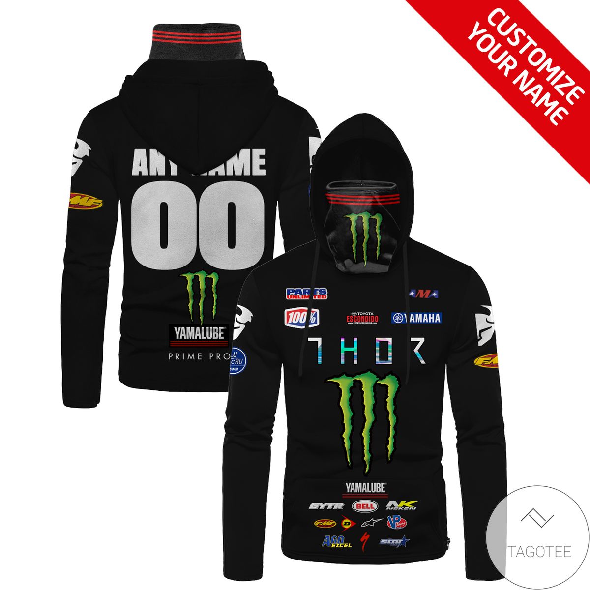 Personalized Thor Mountain Dew Branded Mask Hoodie Personalized Thor Mountain Dew Branded Mask Hoodie