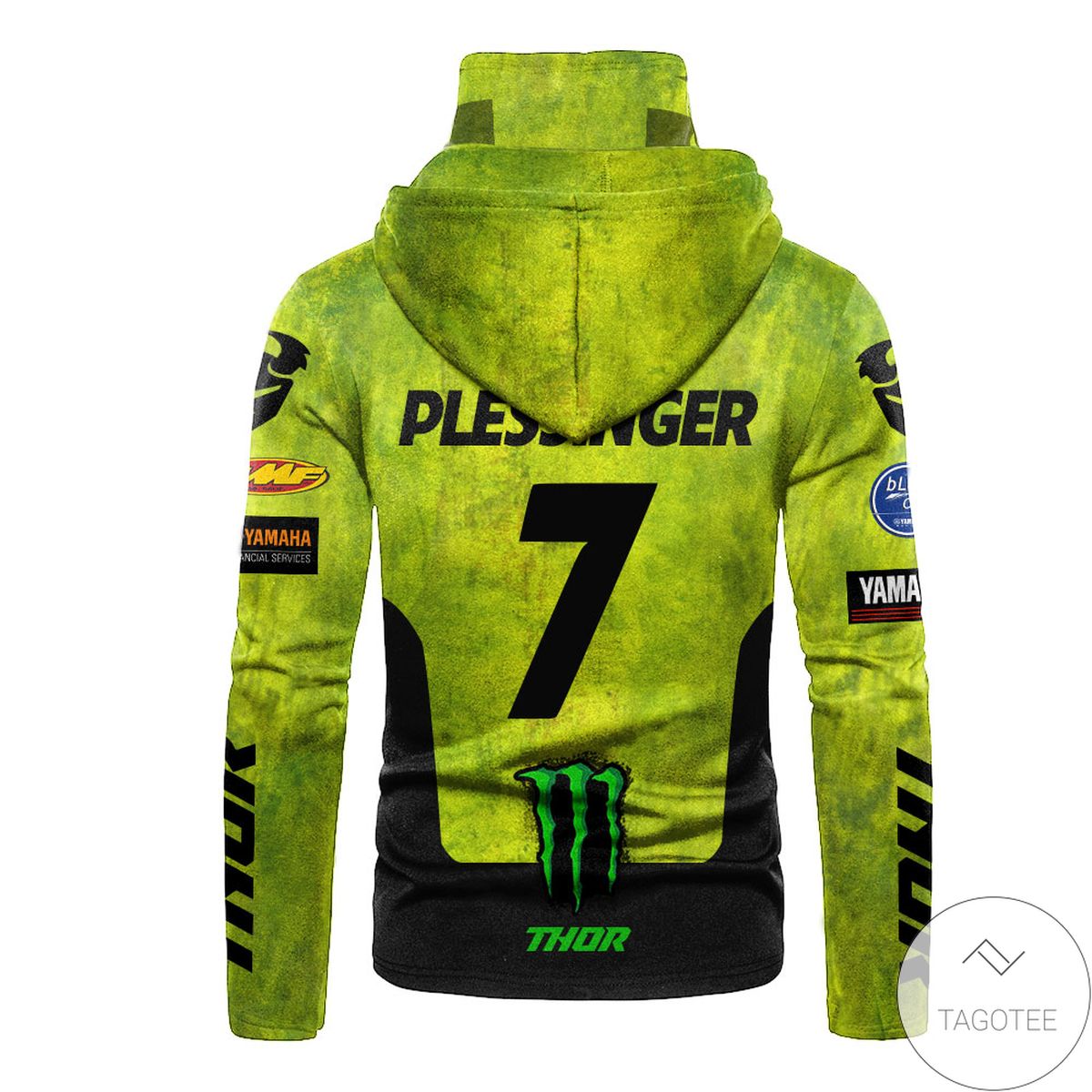 Personalized Thor Mountain Dew Yamalube Branded Mask Hoodie Personalized Thor Mountain Dew Yamalube Branded Mask Hoodie