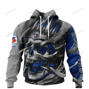 Personalized Toronto Blue Jays Custom Skull Jersey Hoodie