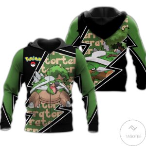 Personalized Torterra Pokemon 3D Zip Hoodie