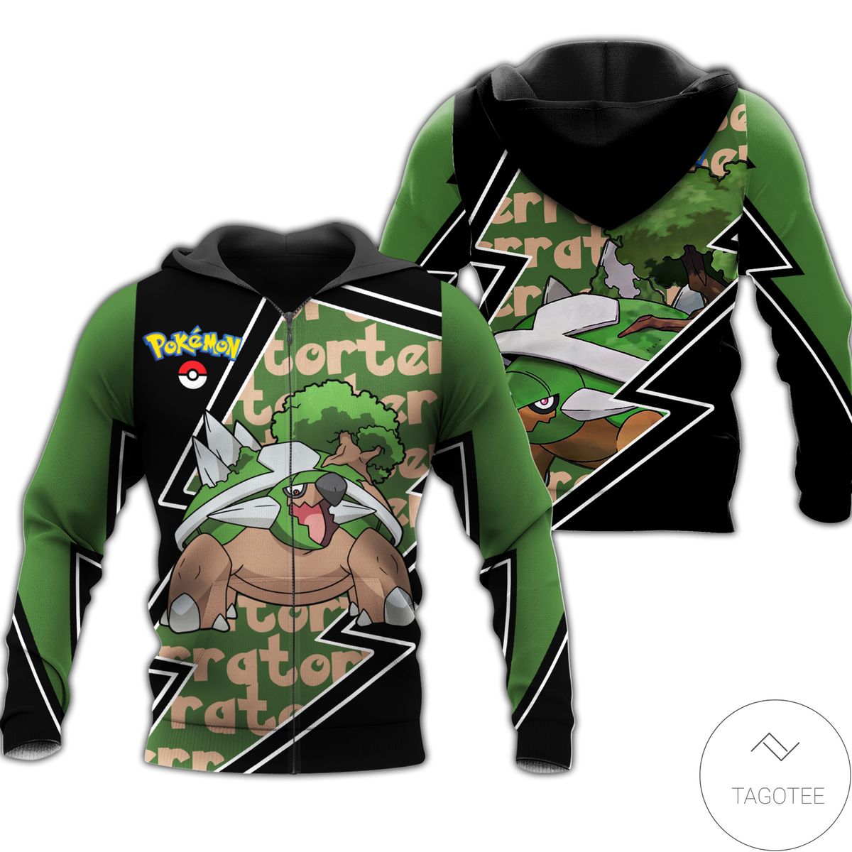 Personalized Torterra Pokemon 3D Zip Hoodie Personalized Torterra Pokemon 3D Zip Hoodie