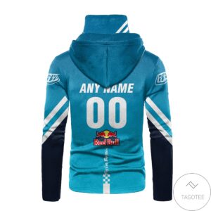 Personalized Troy Lee Designs Red Bull Branded Blue Mask Hoodie- Tagotee