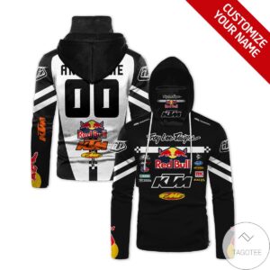 Personalized Troy Lee Designs Red Bull Branded Mask Hoodie