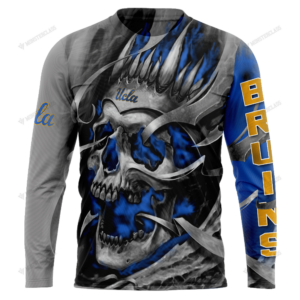 Personalized Ucla Bruins Custom Skull Jersey Hoodie