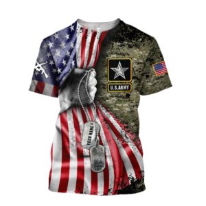 Personalized Us Army Tag 3D All Over Print Hoodie