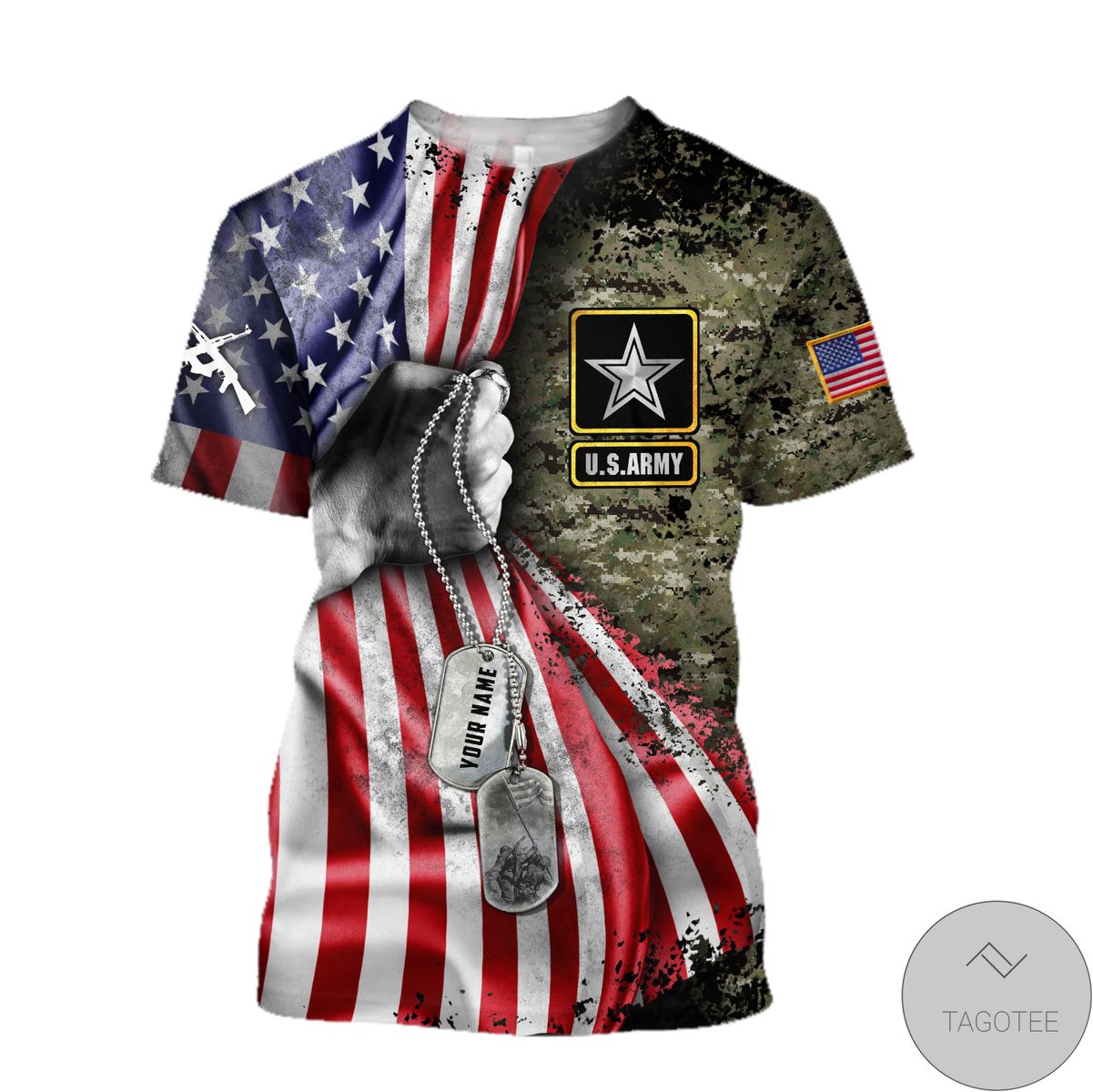 Personalized Us Army Tag 3D All Over Print Hoodie Personalized Us Army Tag 3D All Over Print Hoodie