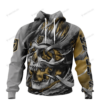 Personalized Vegas Golden Knights Custom Skull Jersey Hoodie