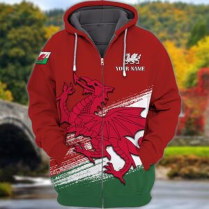 Personalized Wales Hoodie