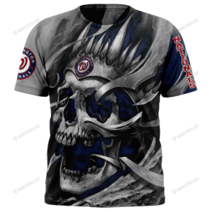 Personalized Washington Nationals Custom Skull Jersey Hoodie