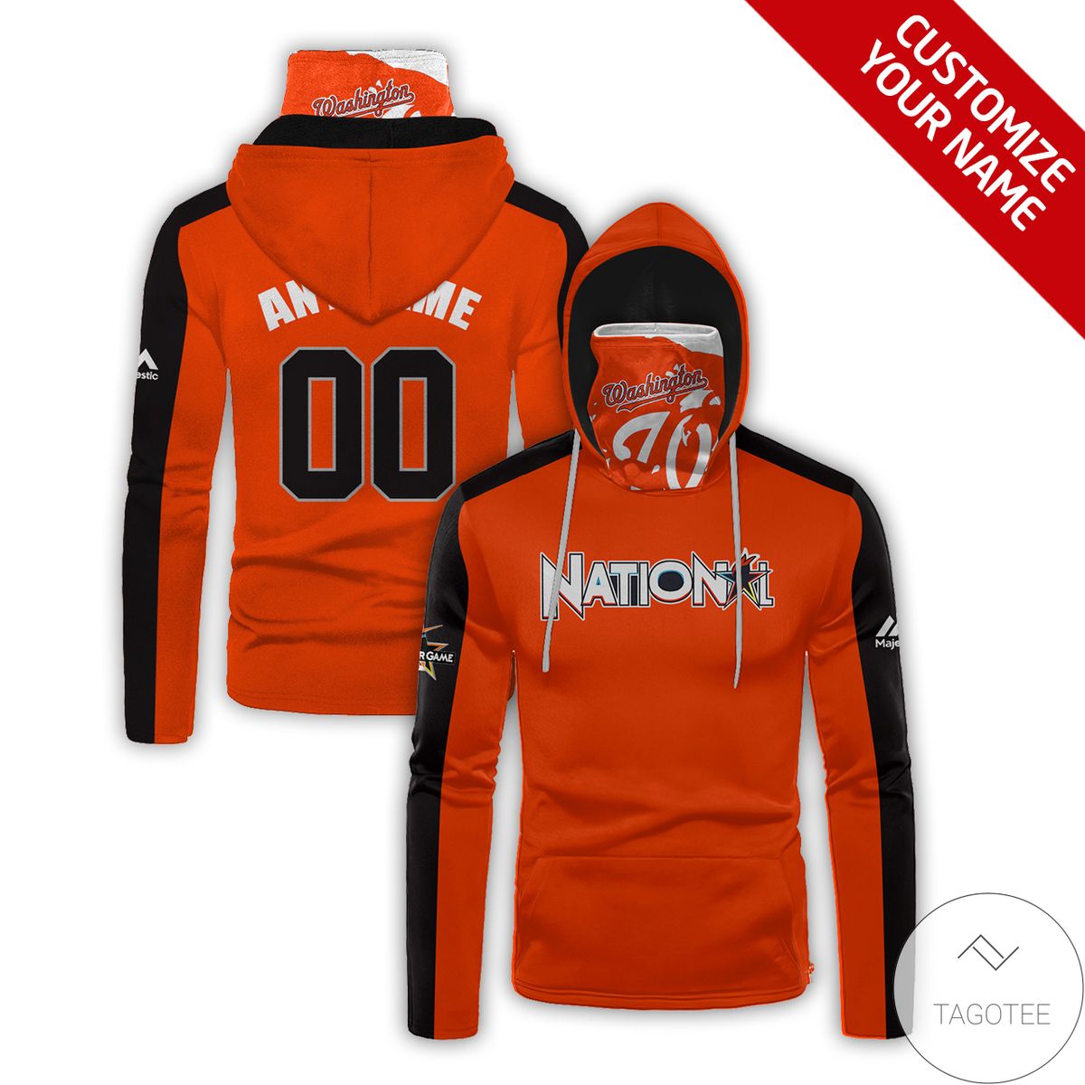 Personalized Washington Nationals Gaiter Mask Hoodie Personalized Washington Nationals Gaiter Mask Hoodie