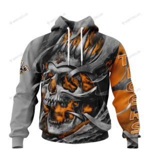 Personalized Wests Tigers Custom Skull Jersey Hoodie