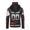 Personalized Winter Test Kawasaki Branded Mask Hoodie