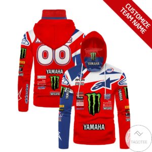 Personalized Yamaha Mountain Dew Branded Red Mask Hoodie