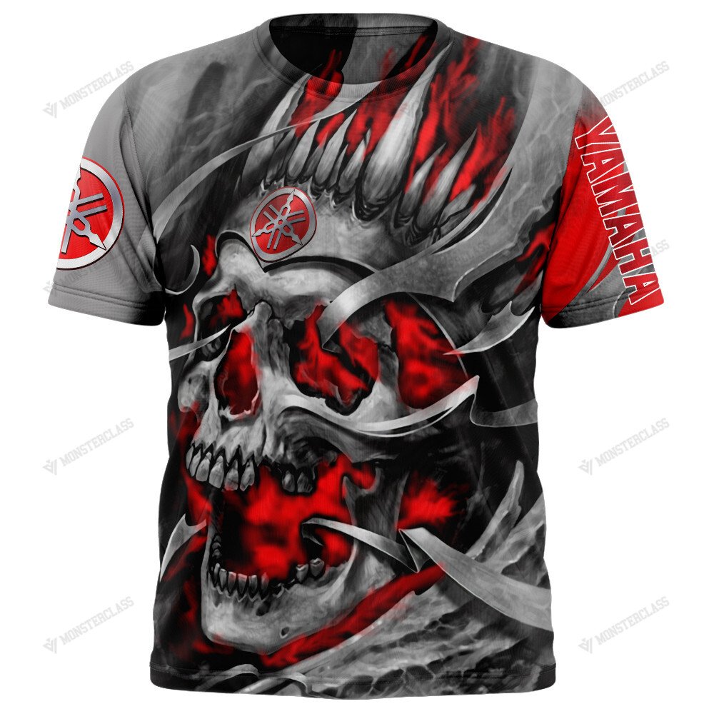 Personalized Yamaha Skull Custom 3D Shirt Personalized Yamaha Skull Custom 3D Shirt