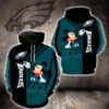Philadelphia Eagles Mickey Mouse 3D Hoodie