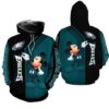 Philadelphia Eagles Mickey Mouse Hoodie 3D All Over Print Hoodie