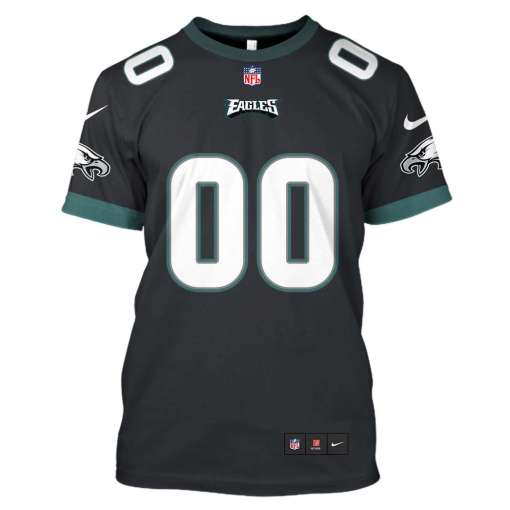 Philadelphia Eagles Nfl Custom Personalized 3D Shirt Philadelphia Eagles Nfl Custom Personalized 3D Shirt