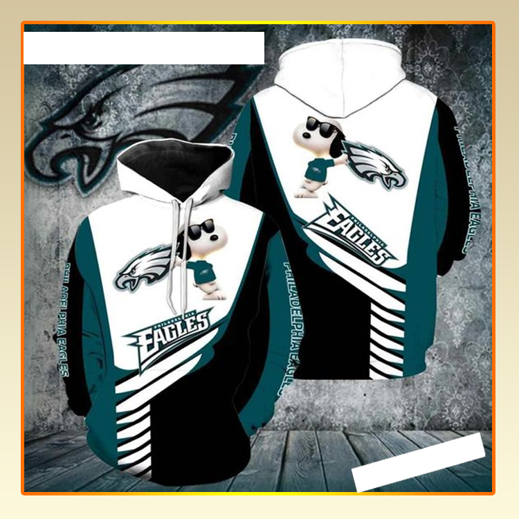 Philadelphia Eagles Snoopy 3D Hoodie Philadelphia Eagles Snoopy 3D Hoodie