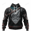 Philadelphia Eagles Warrior Customized Hoodie Jersey
