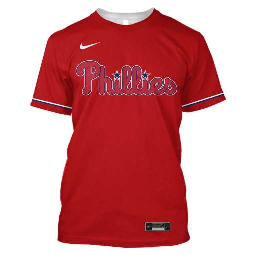 Philadelphia Phillies Custom Personalized 3D Shirt Philadelphia Phillies Custom Personalized 3D Shirt