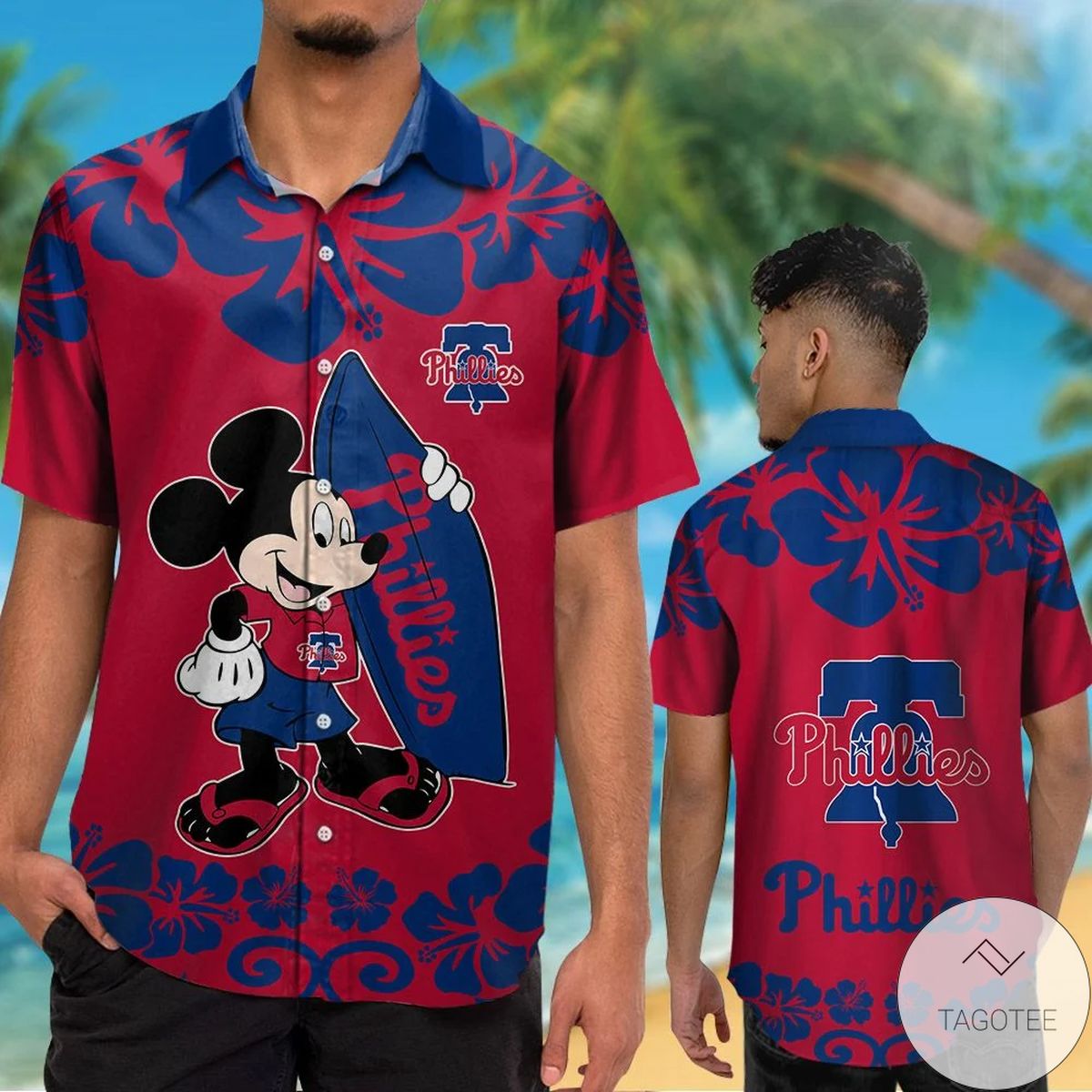 Philadelphia Phillies Mickey Mouse Hawaiian Shirt Philadelphia Phillies Mickey Mouse Hawaiian Shirt