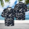 Piano Flying Hawaiian Shirt Summer Button Up