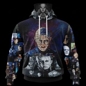 Pinhead Hellraiser Halloween Horror 3D Hoodie Mask