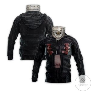 Pinhead The Hell Priest Halloween Mask Hoodie