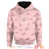 Pink Akatsuki Pattern 3D All Over Printed Hoodie