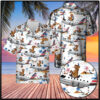 Pit Bull Terrier On Boeing 767323Er Hawaiian Shirt