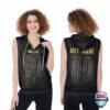 Pittsburgh Steelers Custom Name And Number Sleeveless Zip Hoodie
