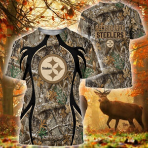 Pittsburgh Steelers Nfl Camo 3D Shirt