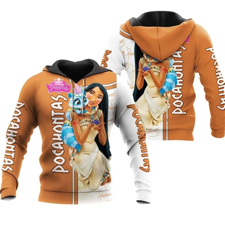 Pocahontas Disney Princess 3D Hoodie Pocahontas Disney Princess 3D Hoodie