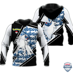 Pokemon Absol Costume 3D Zip Hoodie T-Shirt
