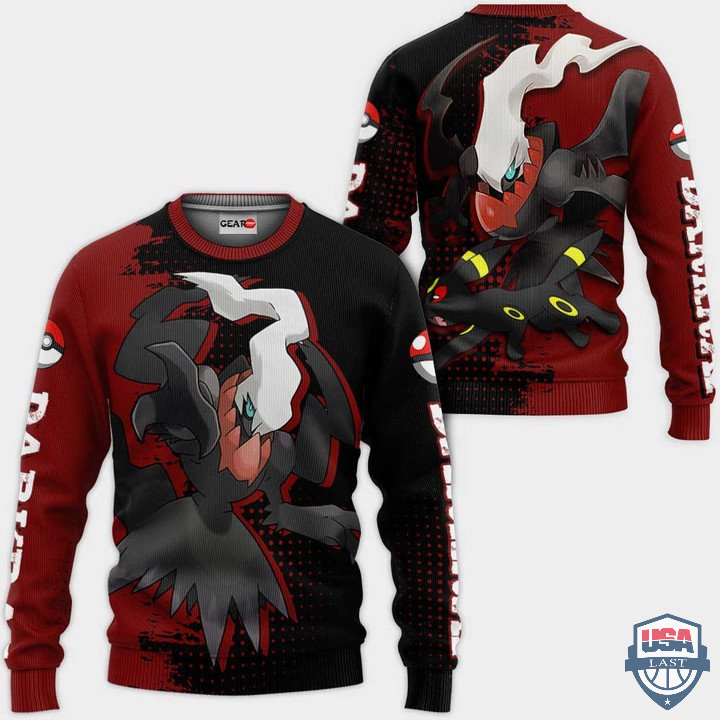 Pokemon Darkrai Costume 3D Zip Hoodie T-Shirt Pokemon Darkrai Costume 3D Zip Hoodie T-Shirt
