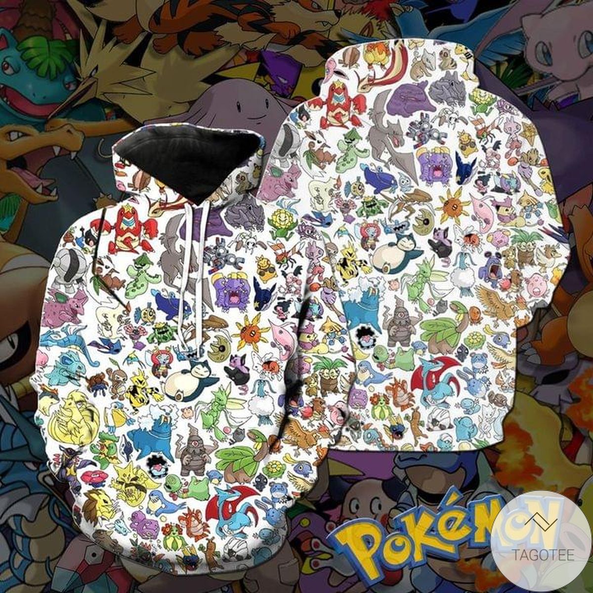 Pokemon Full Printed 3D Hoodie Pokemon Full Printed 3D Hoodie