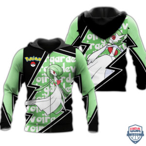 Pokemon Gardevoir Costume 3D Zip Hoodie T-Shirt