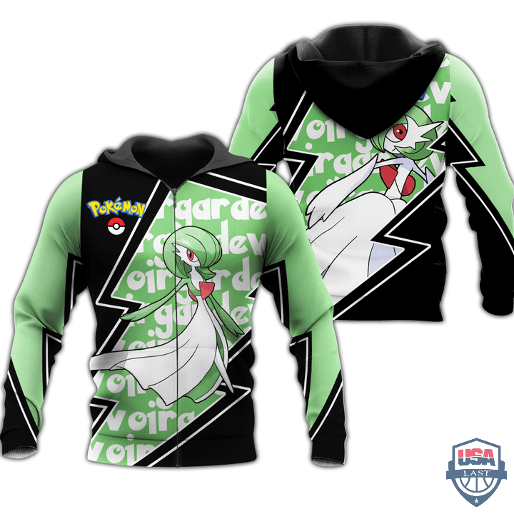 Pokemon Gardevoir Costume 3D Zip Hoodie T-Shirt Pokemon Gardevoir Costume 3D Zip Hoodie T-Shirt