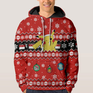 Pokemon Pikachu Christmas Gift 3D Shirt